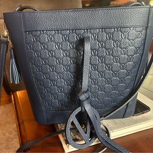 Valentino By Mario Valentino Navy Crossbody Bag